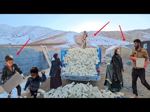 Ali's nomadic family's journey: buying the necessary materials to build a house