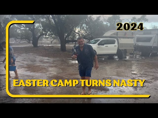 Ruined! Darling River Camp Smashed by Storm Cell!