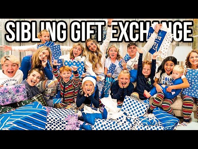 SiBLiNG GIFT EXCHANGE w/ 16 KiDS 2021!!! 🎁