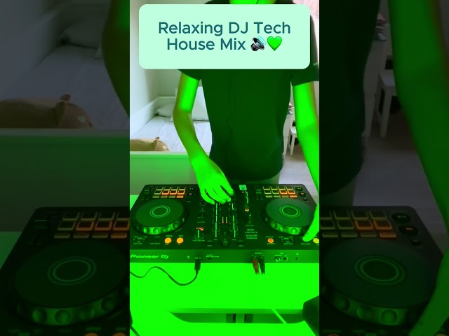 Relaxing Tech House Vibes 🔊💚 #dj #TechHouse