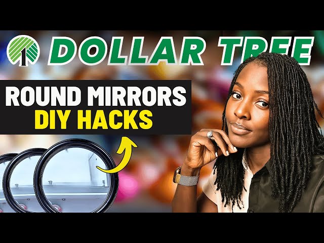 6 Dollar Tree Round Mirror DIY Hacks