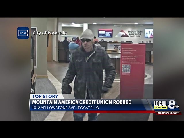 Police are on the hunt for a man that robbed Mountain America Credit Union in Pocatello