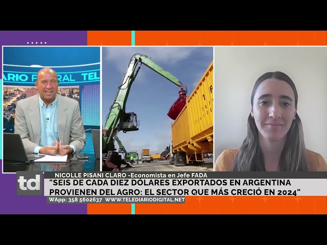 "SEIS DE CADA DIEZ U$S EXPORTADOS EN ARGENTINA PROVIENEN DEL AGRO: EL SECTOR QUE MÁS CRECIÓ EN 2024"