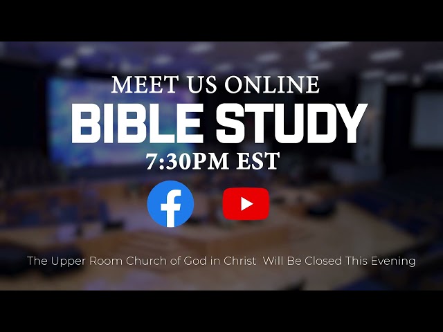 Bible Study is ONLINE ONLY Tonight! 1-23-25