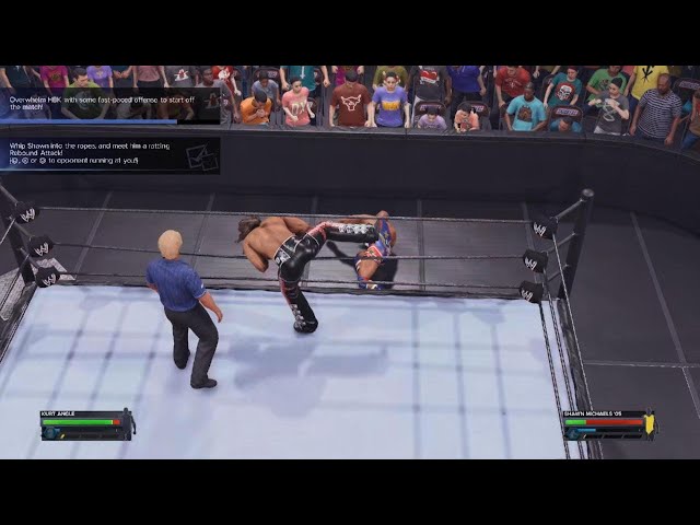 WWE 2K24 showcase | Kurt Angle VS Shawn Michaels at Wrestlemania 21