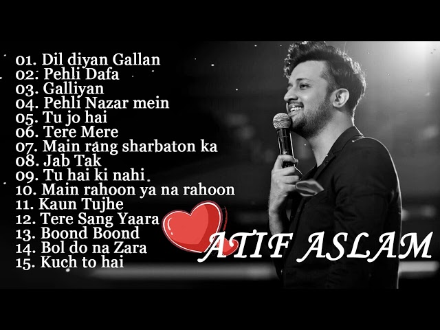 ATIF ASLAM Hindi Songs Collection Atif Aslam songs BEST OF ATIF ASLAM SONGS 2023 #atifaslam