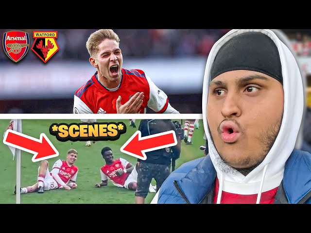 SCENES AS SMITH ROWE SCORES STUNNING GOAL VS WATFORD! | Arsenal Matchday Vlog!