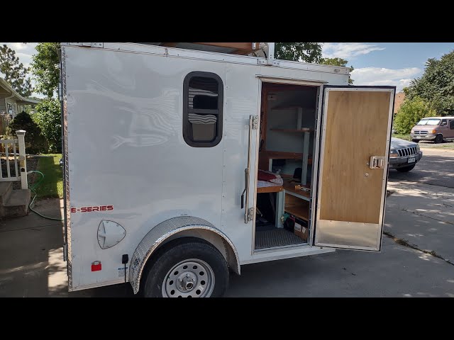 Budget DIY Cargo Trailer Camper Conversion