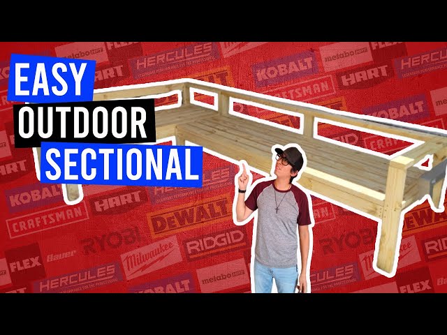 How to build an easy outdoor couch | D.I.Y Patio Sofa Sectional