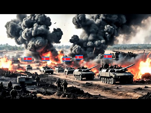 Fast and Deadly Action! Ukraine Destroys Russian Tank Convoy with North Korean Troops!