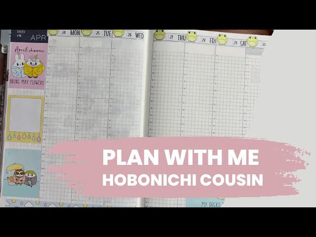 Hobonichi Cousin Plan With Me | Planner Kate Sticker Haul