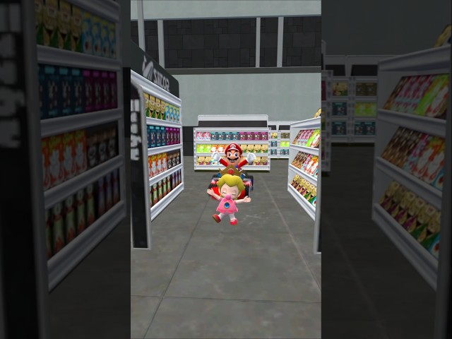 Mario Kart in Supermarket