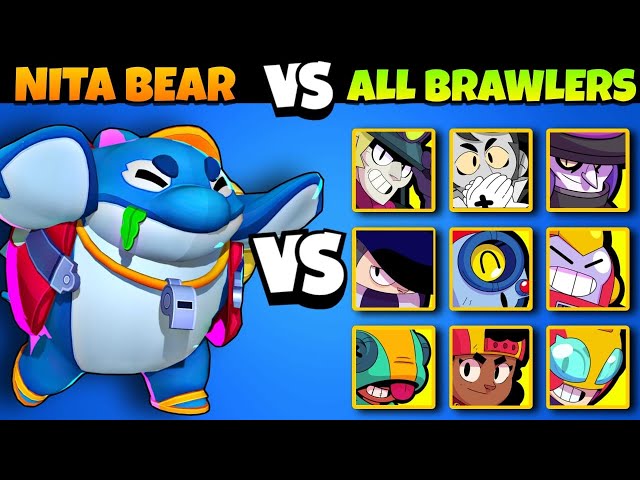 Who Can Survive Hyper Bear With Shield  74 Brawlers Test #supercell #brawlstars