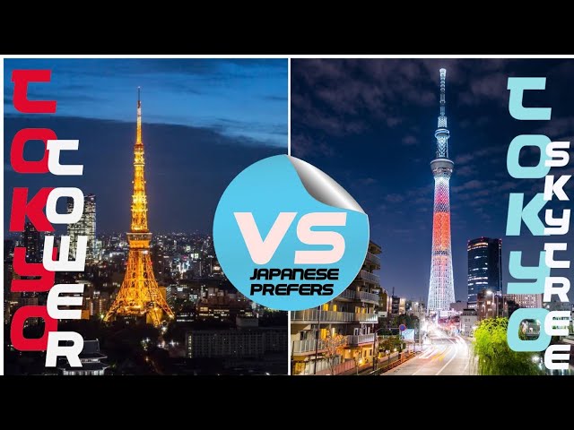 【Japan】Tokyo Tower vs Tokyo Skytree ! Japanese prefers which one?