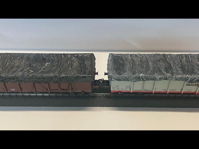 „Abdeckplanen“ für Modelleisenbahnwaggons selbst erstellen