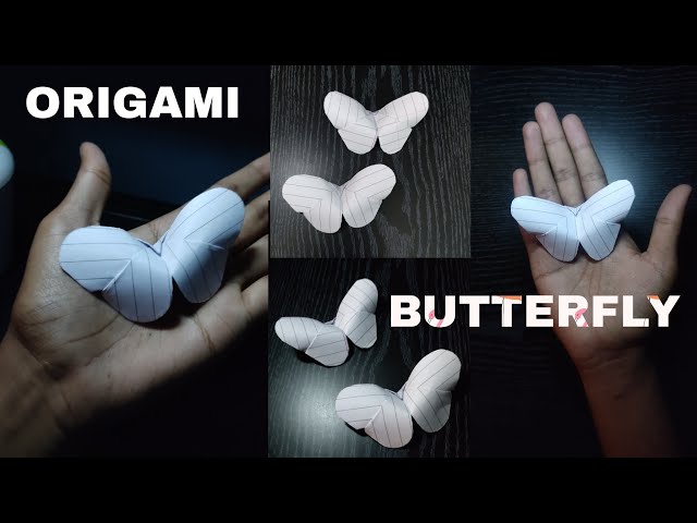 Easy Origami Butterfly In Only 3 Minutes l How to make easy origami butterfly