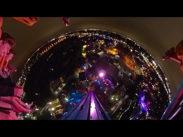 Falcon's Fury | VR 360 View | 335 feet Drop tower at Busch Gardens Tampa | HD | 4K | POV | GoPro