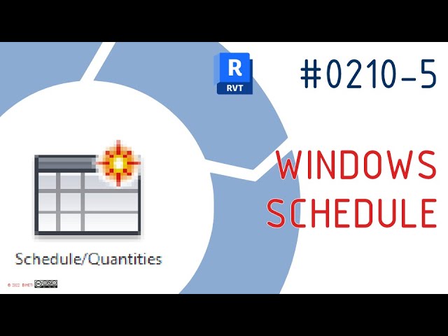 0210-5 #RevitTraining #Revit #Windows #Schedule #BIMTraining