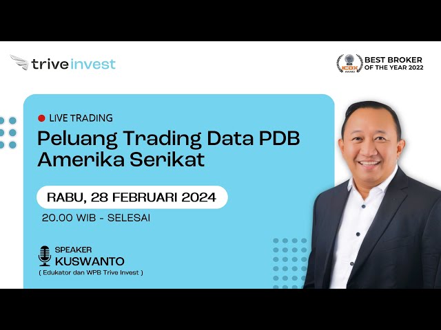 [LIVE TRADING] Peluang Trading Data PDB Amerika Serikat I #TriveInvest