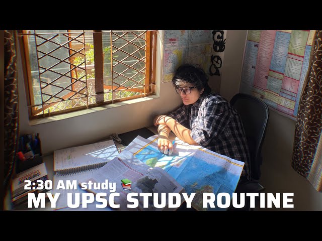 MY 12 hr study routine vlog*A DAY IN LIFE OF A UPSC ASPIRANT*2:30AM STUDY ROUTINE for UPSC PRE #upsc