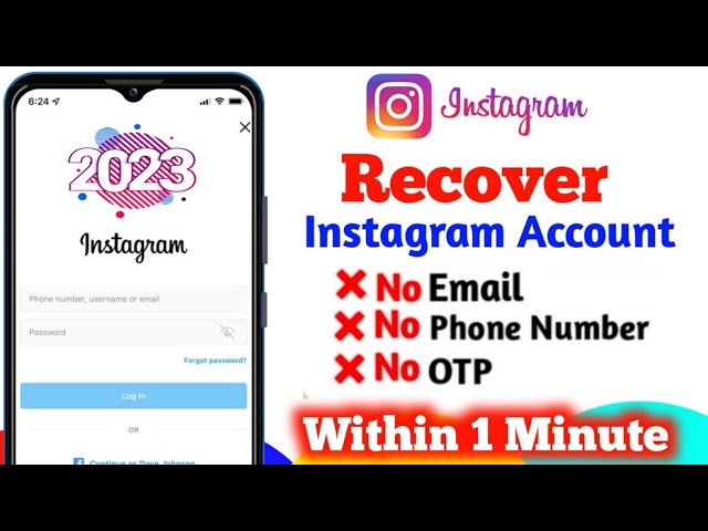 How to Recover Instagram Account Without Email and Phone Number2023 | Instagram Account Recover Kare