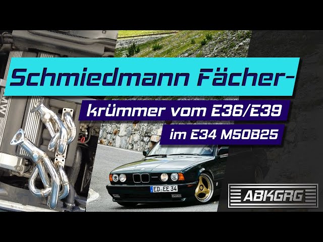 Schmiedmann Fächerkrümmer im E34 M50 520i 525i | Motorsporttechnik für den Sechszylinder |