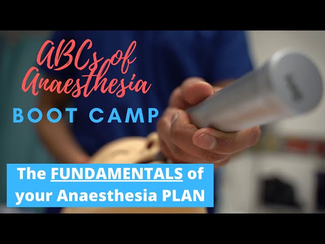 Fundamentals of the ANAESTHESIA PLAN