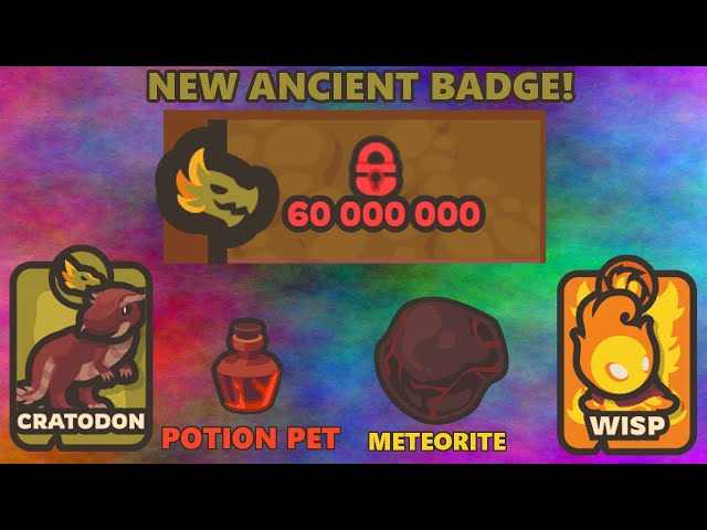 [TAMING.IO] NEW ANCIENT BADGE ARRIVED! FIRST DINOSAUR PET AND FIRE WISP ARE OOOOOP?!