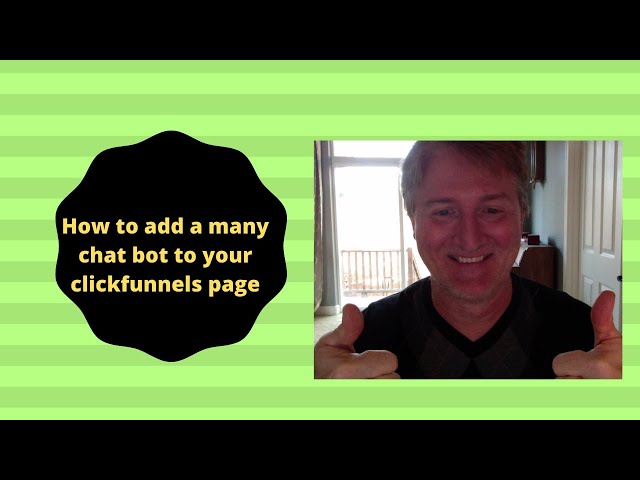 How to add a many chat bot to your clickfunnels page