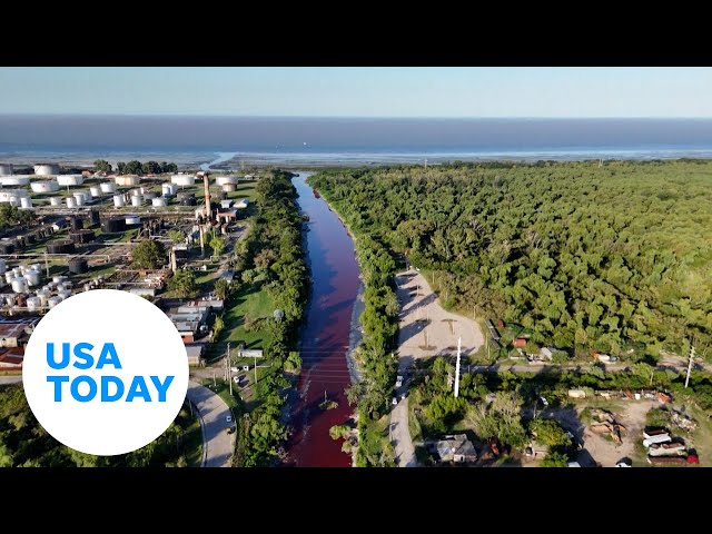 Why is this river in Argentina turning red? | USA TODAY