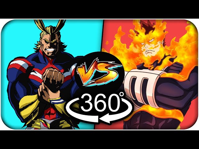 All Might VS Endeavor BATTLE! [360º VR] | My Hero Academia BATTLES! 360 VR