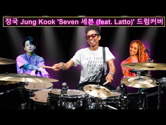 정국 Jung Kook 'Seven 세븐 (feat. Latto)' | Drum Cover 드럼커버 | Jazz Kelley #GirlOnDrums