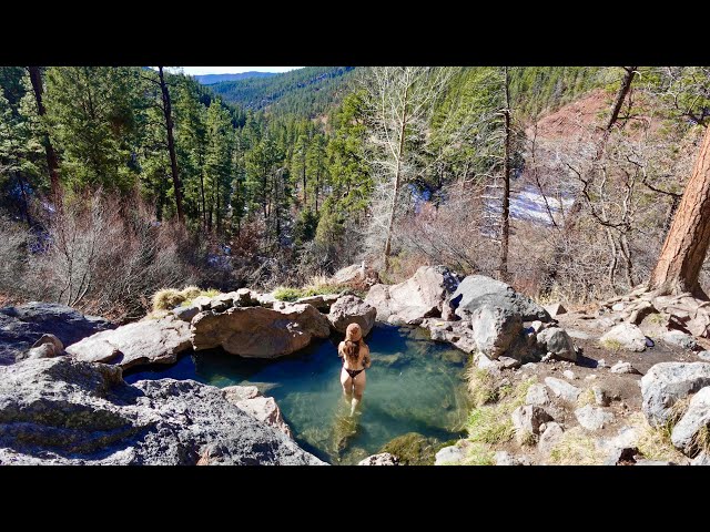 Hiking to Hot Springs in the Winter