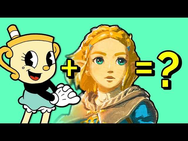 Epic Character Mashup: Drawing Zelda in the Cuphead Art Style!