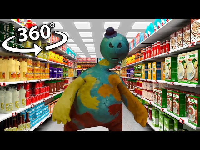 Doey the Doughman - Supermarket in 360° Video | VR / 8K | Poppy Playtime Chapter 4