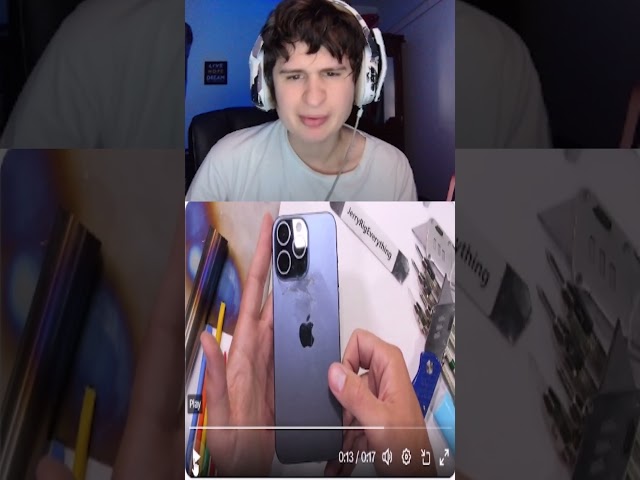 So the iphone 15's durability.. | fanof reacts to @JerryRigEverything (Via YT)