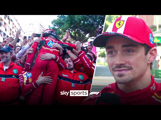 The moment Charles Leclerc WINS his FIRST home race in Monaco 🥺🇲🇨 | 2024 Monaco Grand Prix