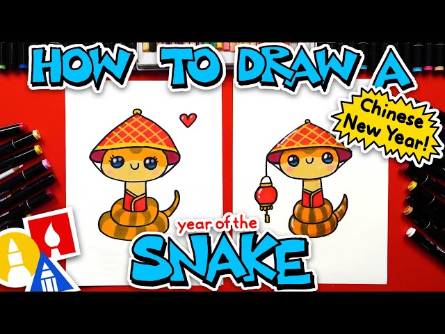 How To Draw A Snake For Chinese New Year