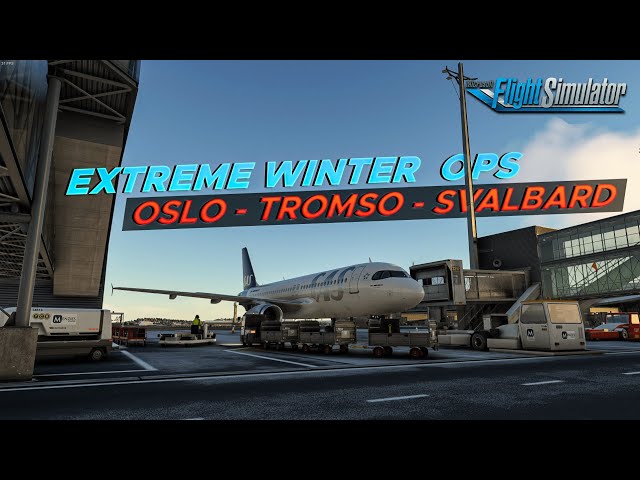 LANDING AT NORTHER MOST AIRPORT - WINTER OPS | ENGM - ENTC - ENSB SAS A320 | VATSIM