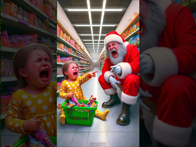 ❤️ Evolution of Baby: Baby in shopping mall with Santa Claus 🥰 AvenTok ✅ #cat #cute #love #shorts