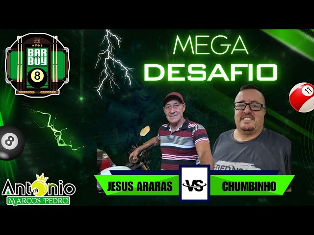 JESUS DE ARARAS X CHUMBINHO DE SUMARÉ - SINUCA AO VIVO - 03/02/2025 -#sinucaaovivo, #aovivo