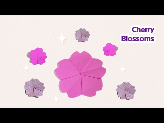 Origami Cherry Blossoms, Paper Flower