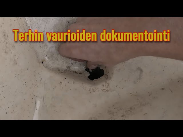 Terhi Micro Fun vaurioiden dokumentointi