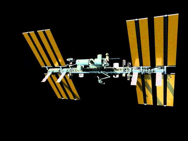 ISS solar panel movement