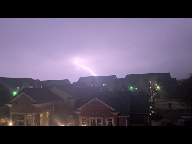 Heavy Thundersleet in Norman, Oklahoma - February 12, 2025 (thunderstorm with sleet)