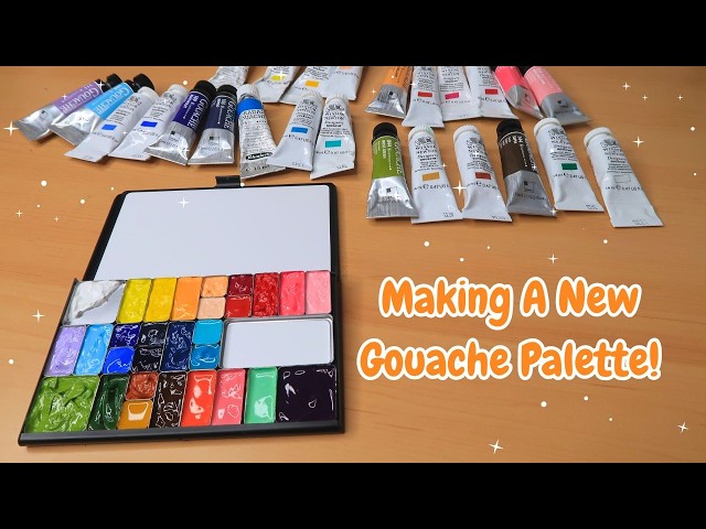 Art Toolkit Palette Setup ✭ Using All My Gouache In ONE Palette!