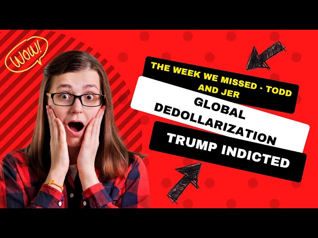 The week we missed  Todd and Jer  Trump Indicted  Global Dedollarization