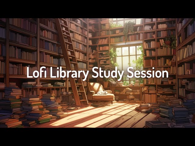 Lofi Library Study Session📚Lofi Deep Focus Study/Work Concentration  [chill lo-fi hip hop beats]