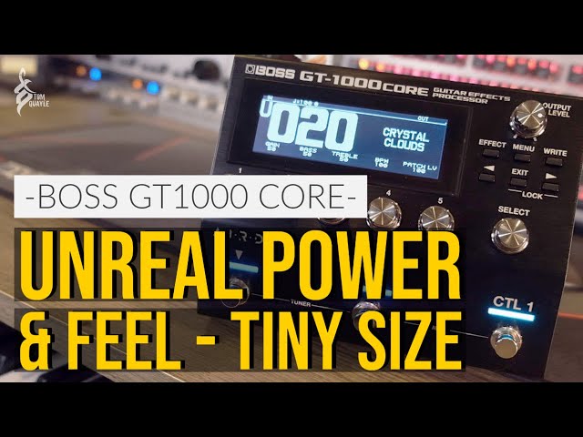 INCREDIBLE POWER & FEEL - CRAZY SMALL SIZE | Boss GT-1000 Core | TOM QUAYLE