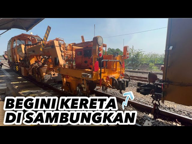 Proses Penyambungan Kereta Harus Hati - Hati dan Presisi‼️Kereta Api Indonesia.